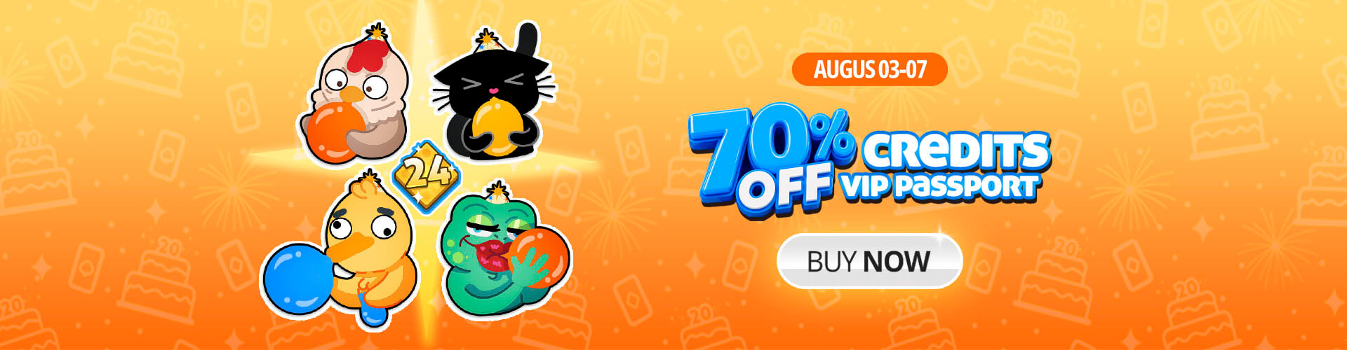 ? The anniversary is coming! Enjoy 70% off everything and celebrate with us!